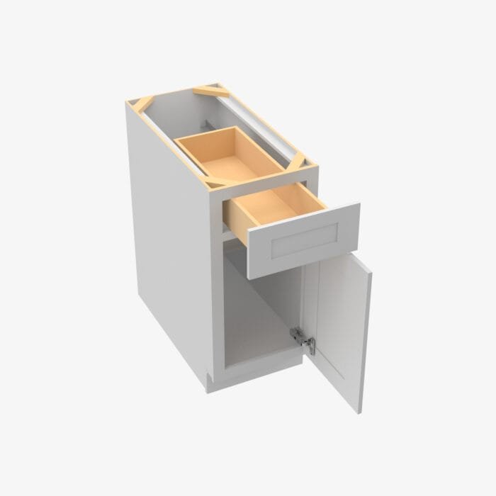 AB-B09 Single Door 9 Inch Base Cabinet | Lait Gray Shaker