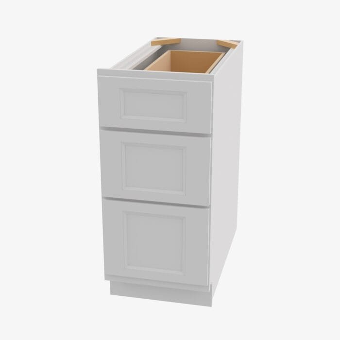 TW-DB18 3 18 Inch 3 Drawer Pack Base Cabinet | Uptown White