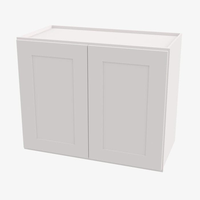 AW-W2430B Double Door 24 Inch Wall Cabinet | Ice White Shaker