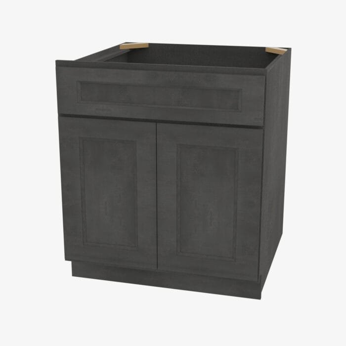 TS-SB33B Double Door 33 Inch Sink Base Cabinet | Townsquare Grey