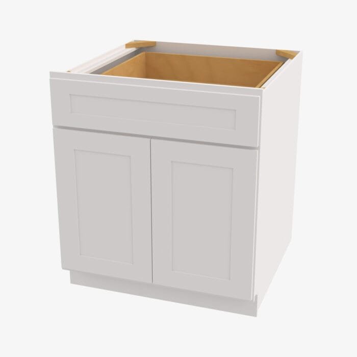 AW-B30B Double Door 30 Inch Base Cabinet | Ice White Shaker