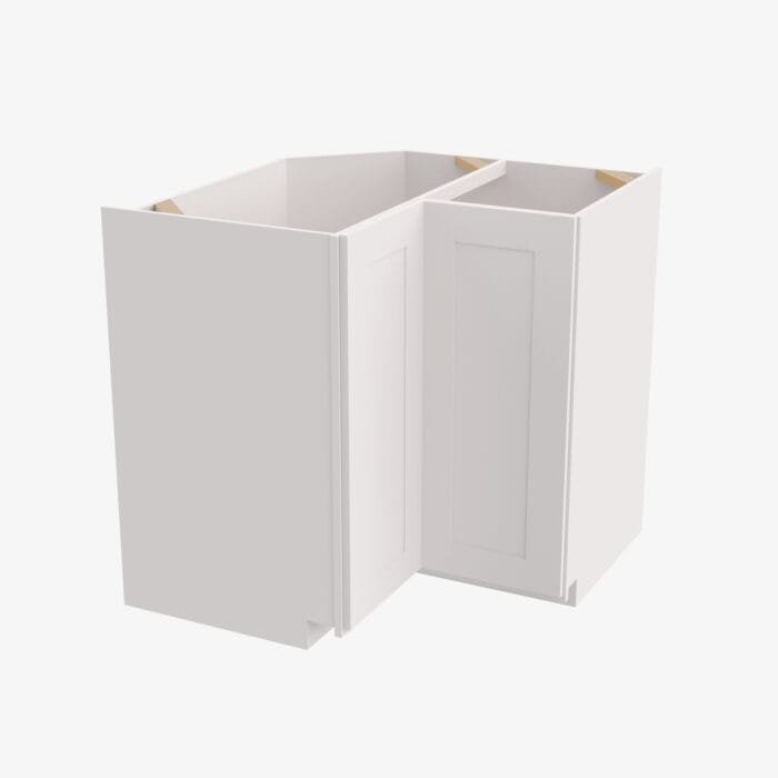 AW-LS3309 Single Door 33 Inch Lazy Susan Base Cabinet | Ice White Shaker