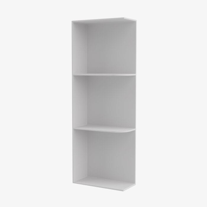 GW-WES530 Wall End Shelf with Open Shelves | TSG Forevermark Gramercy White