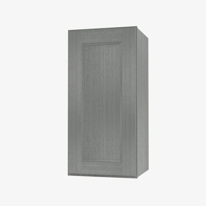 TG-W1236 Single Door 12 Inch Wall Cabinet | Midtown Grey