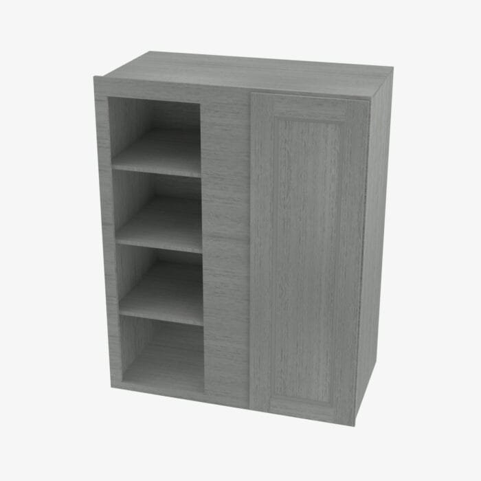 TG-WBLC30/33-3030 Single Door 30 Inch Wall Blind Corner Cabinet | Midtown Grey