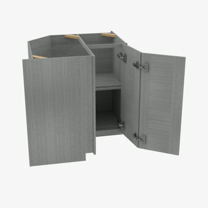 TG-LS3309 Single Door 33 Inch Lazy Susan Base Cabinet | Midtown Grey