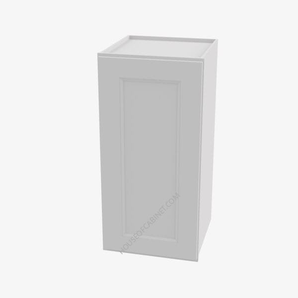 TW-W1512 Single Door 15 Inch Wall Cabinet | Uptown White