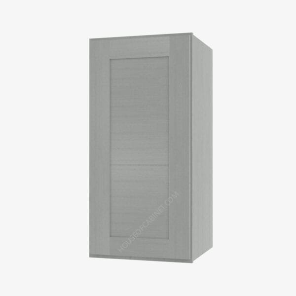 AN-W1836 Single Door 18 Inch Wall Cabinet | Nova Light Grey Shaker