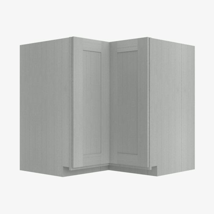 AN-LS3612S EZR3612 Single Door 36 Inch Easy EZ Reach Lazy Susan Base Corner Cabinet | Nova Light Grey Shaker