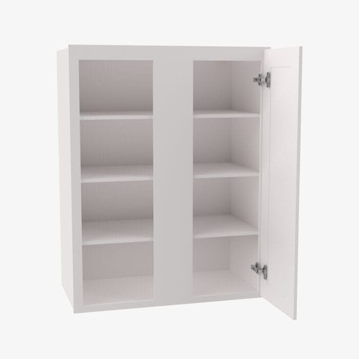 AW-WBLC30/33-3042 Single Door 30 Inch Wall Blind Corner Cabinet | Ice White Shaker