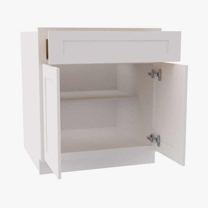 AW-B33B Double Door 33 Inch Base Cabinet | Ice White Shaker