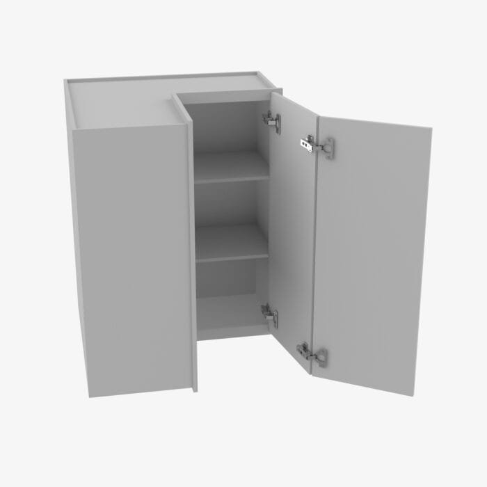 AB-WSQ2430 24 Inch Easy Reach Wall Corner Cabinet | Lait Grey Shaker