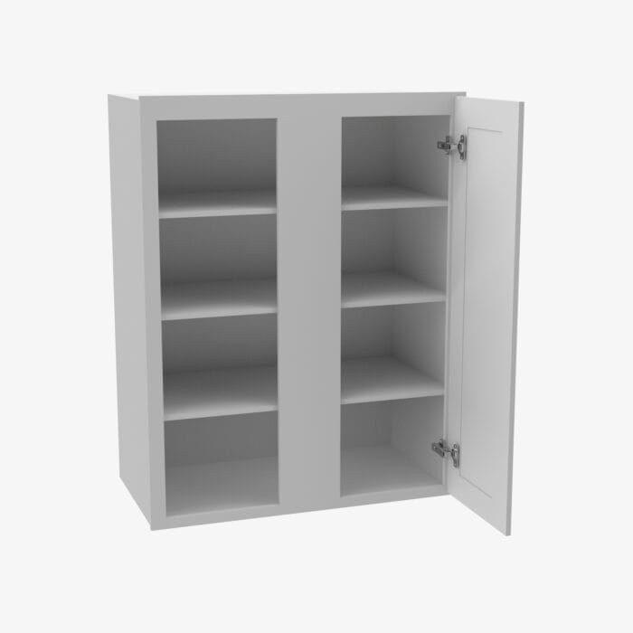 AB-WBLC30/33-3036 Single Door 30 Inch Wall Blind Corner Cabinet | Lait Grey Shaker