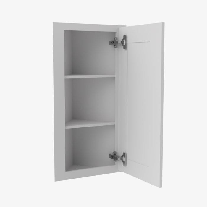 TW-AW30 Single Door 30 Inch Wall Angle Corner Cabinet | Uptown White