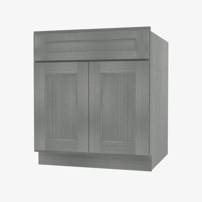 TG-SB30B Double Door 30 Inch Sink Base Cabinet | Midtown Grey