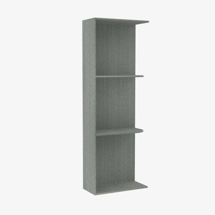 TG-WES536 Wall End Shelf with Open Shelves | TSG Forevermark Midtown Grey