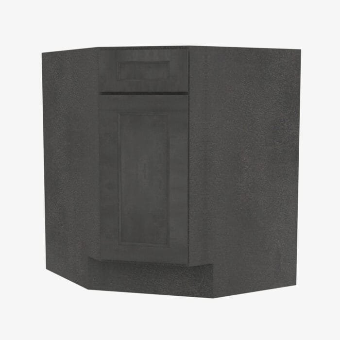 TS-BDCF36K-FL Single Door 36 Inch Base Diagonal Corner Floor Cabinet | Townsquare Grey
