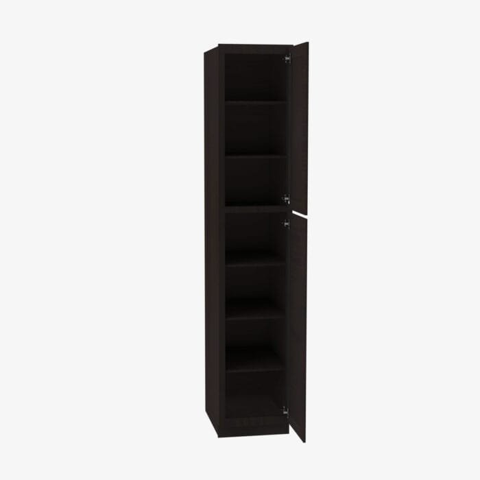 AG-WP1896 Double Door 18 Inch Tall Wall Pantry Cabinet | Greystone Shaker