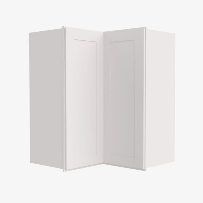 AW-WSQ2436 24 Inch Easy Reach Wall Corner Cabinet | Ice White Shaker