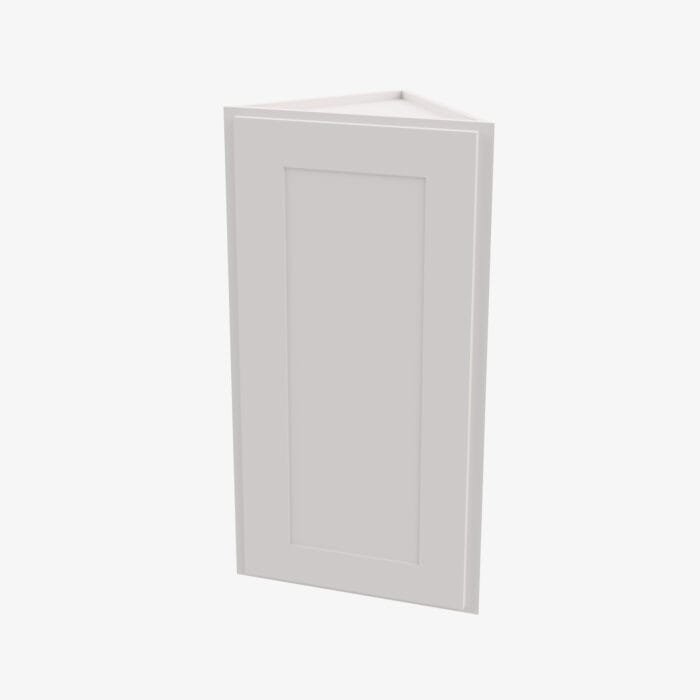 AW-AW30 Single Door 30 Inch Wall Angle Corner Cabinet | Ice White Shaker