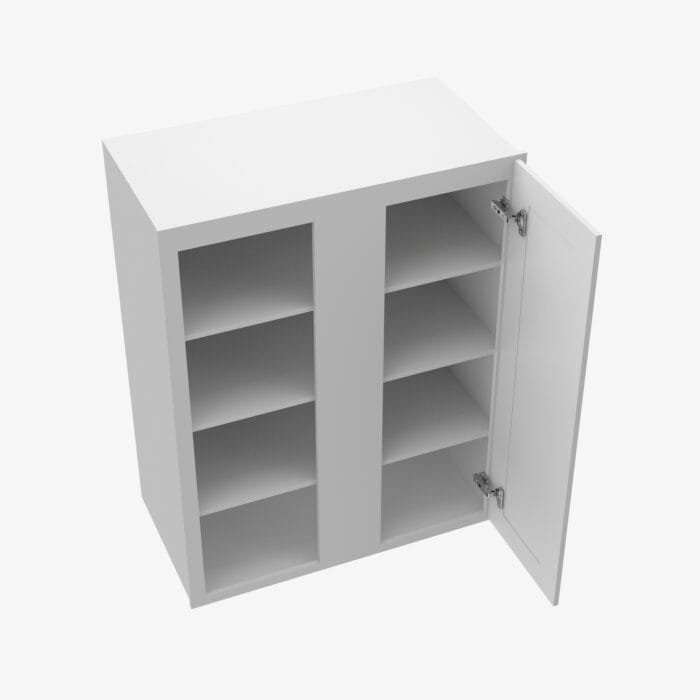 AB-WBLC30/33-3036 Single Door 30 Inch Wall Blind Corner Cabinet | Lait Grey Shaker