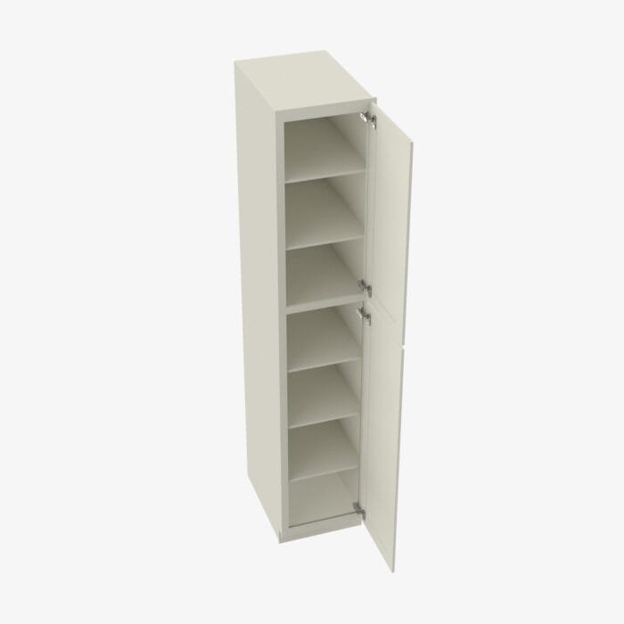 SL-WP1884 Double Door 18 Inch Tall Wall Pantry Cabinet | Signature Pearl