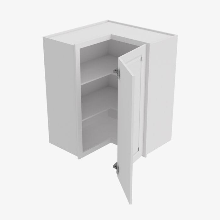 GW-WSQ2442 24 Inch Easy Reach Wall Corner Cabinet | Gramercy White