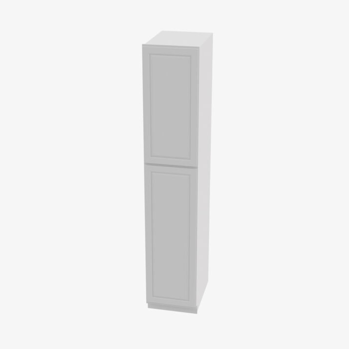 GW-WP1596 Double Door 15 Inch Tall Wall Pantry Cabinet | Gramercy White