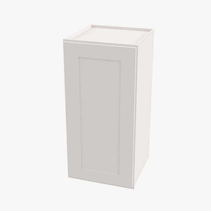 AW-W1512 Single Door 15 Inch Wall Cabinet | Ice White Shaker
