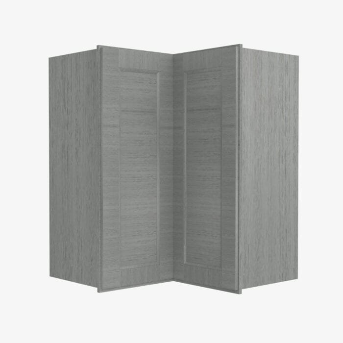 TG-WSQ2430 24 Inch Easy Reach Wall Corner Cabinet | Midtown Grey