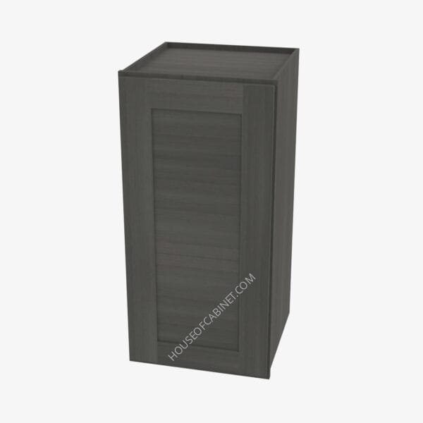 AG-W1512 Single Door 15 Inch Wall Cabinet | Greystone Shaker