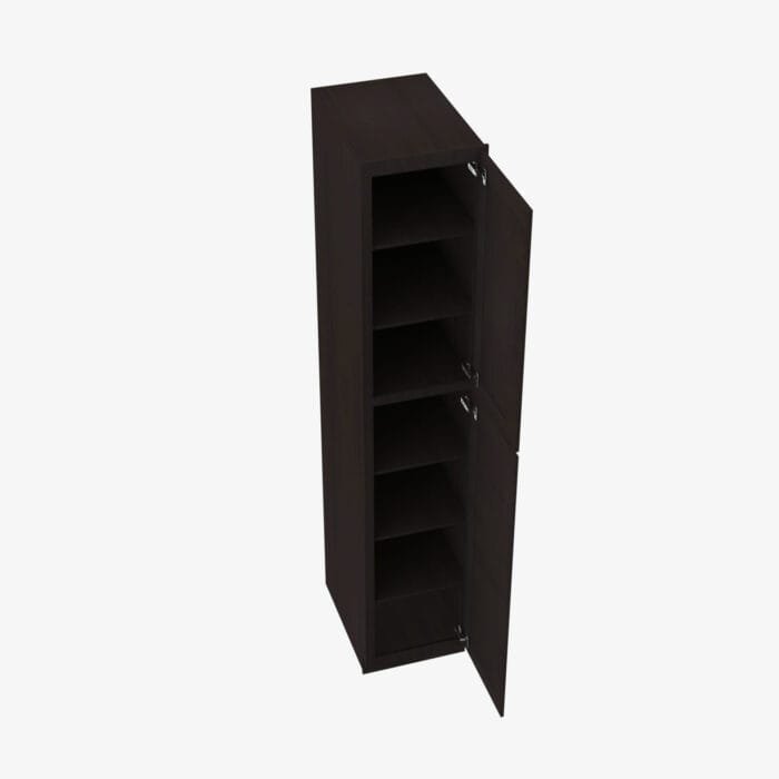 AG-WP1596 Double Door 15 Inch Tall Wall Pantry Cabinet | Greystone Shaker