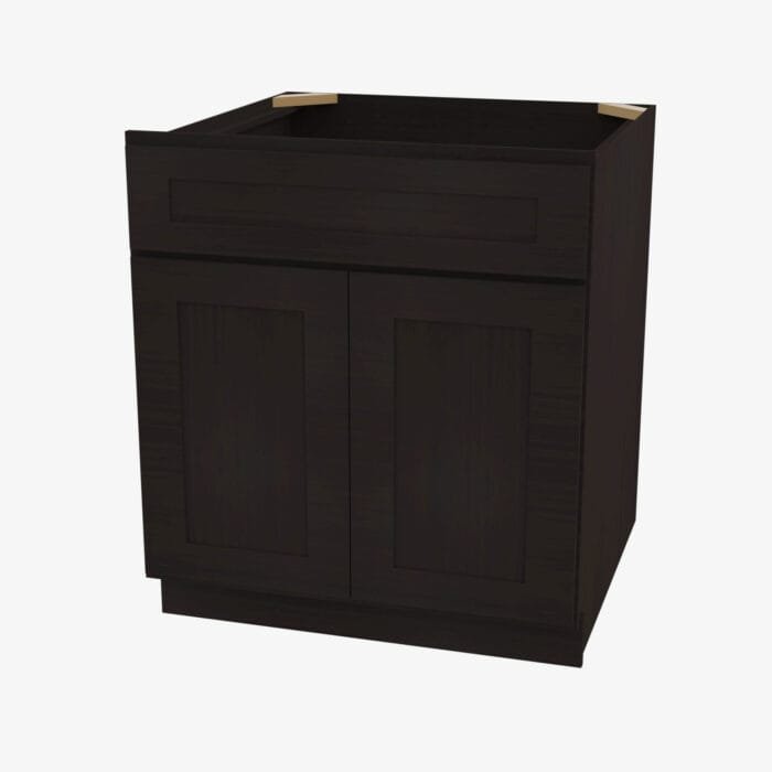 AG-S3021B-34-1/2 Double Door 30 Inch Sink Base Vanity with Drawers | Greystone Shaker