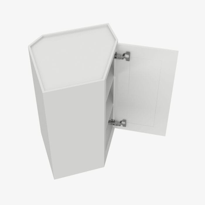 GW-WDC2436MGD Wall Glass Door with Mullion and Clear Glass | TSG Forevermark Gramercy White