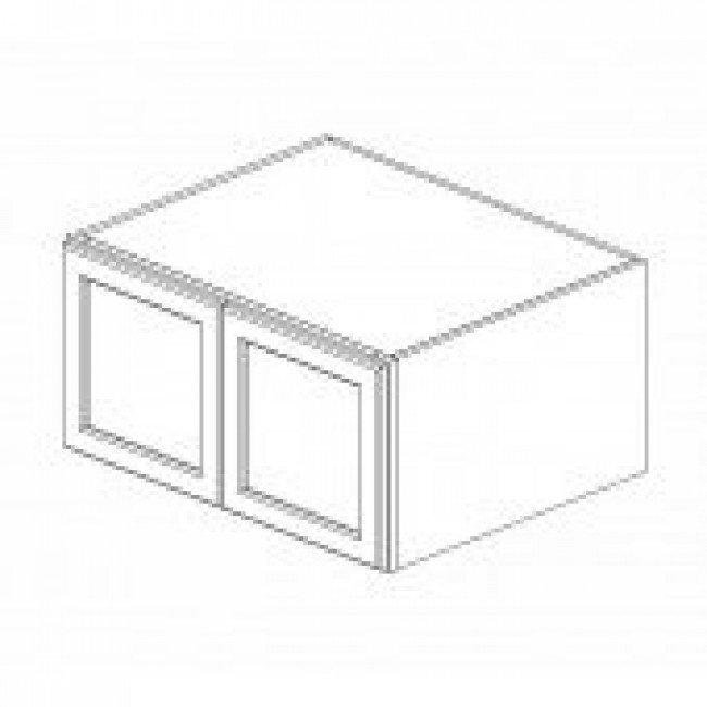 TG-W301524B Double Door 30 Inch Wall Refrigerator Cabinet | Midtown Grey