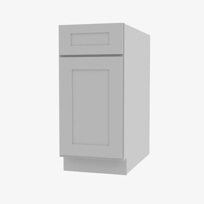 AB-B18 Single Door 18 Inch Base Cabinet | Lait Gray Shaker