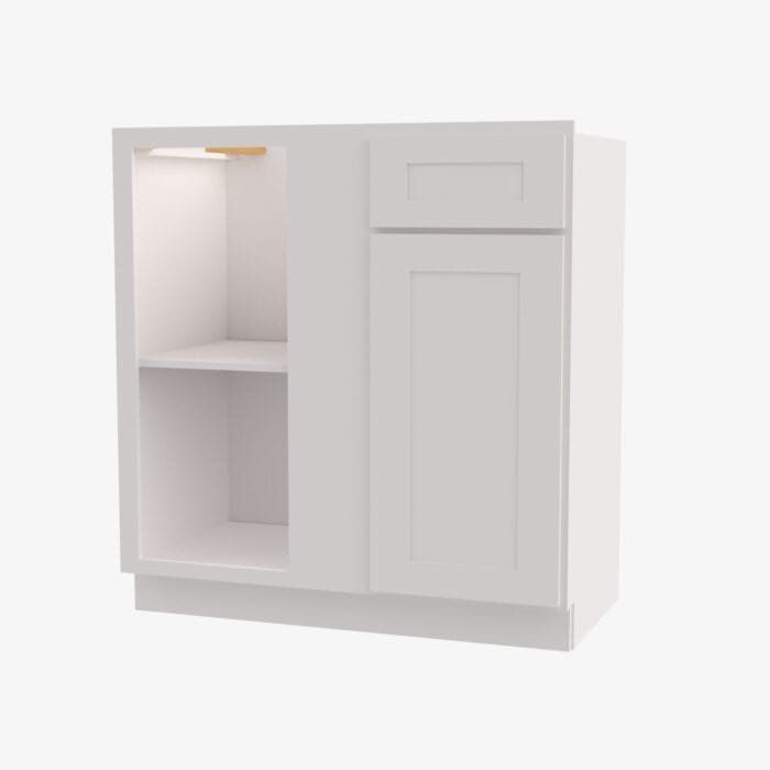 AW-BBLC42/45-39W Double Door 39 Inch Base Blind Corner Cabinet | Ice White Shaker