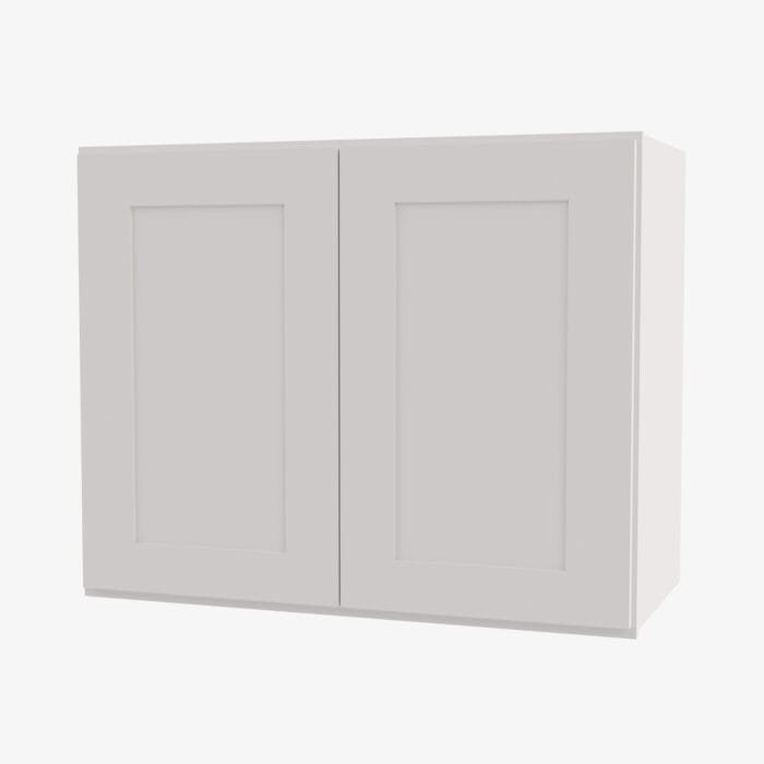 AW-W3630B Double Door 36 Inch Wall Cabinet | Ice White Shaker