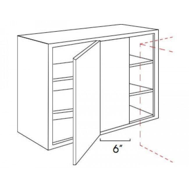 AP-WBLC30/33-3030 Single Door 30 Inch Wall Blind Corner Cabinet | Pepper Shaker