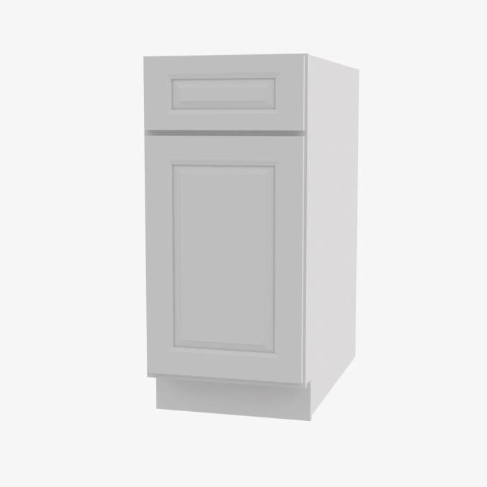 GW-B15 Single Door 15 Inch Base Cabinet | Gramercy White