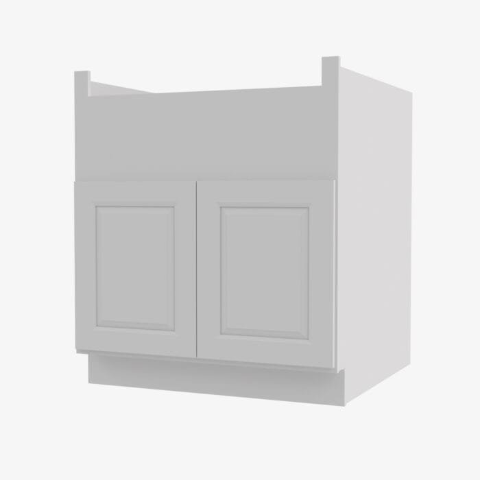 GW-FSB36B Double Door 36 Inch Farm Sink Base Cabinet | Gramercy White