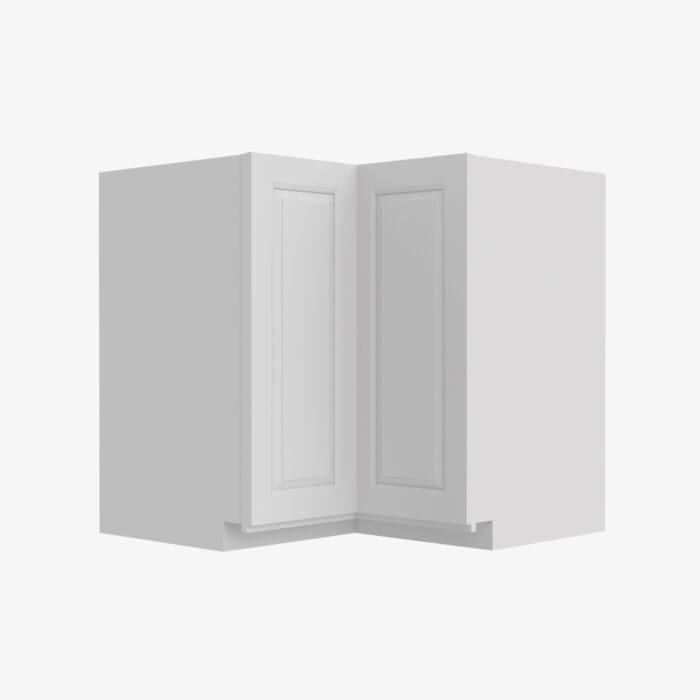 GW-LS3309 Single Door 33 Inch Lazy Susan Base Cabinet | Gramercy White