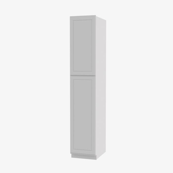 GW-WP1584 Double Door 15 Inch Tall Wall Pantry Cabinet | Gramercy White