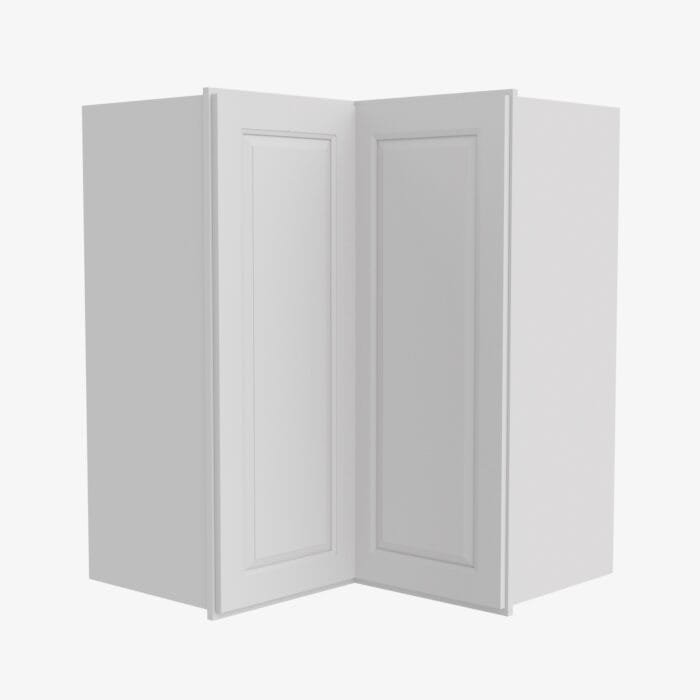 GW-WSQ2430 24 Inch Easy Reach Wall Corner Cabinet | Gramercy White