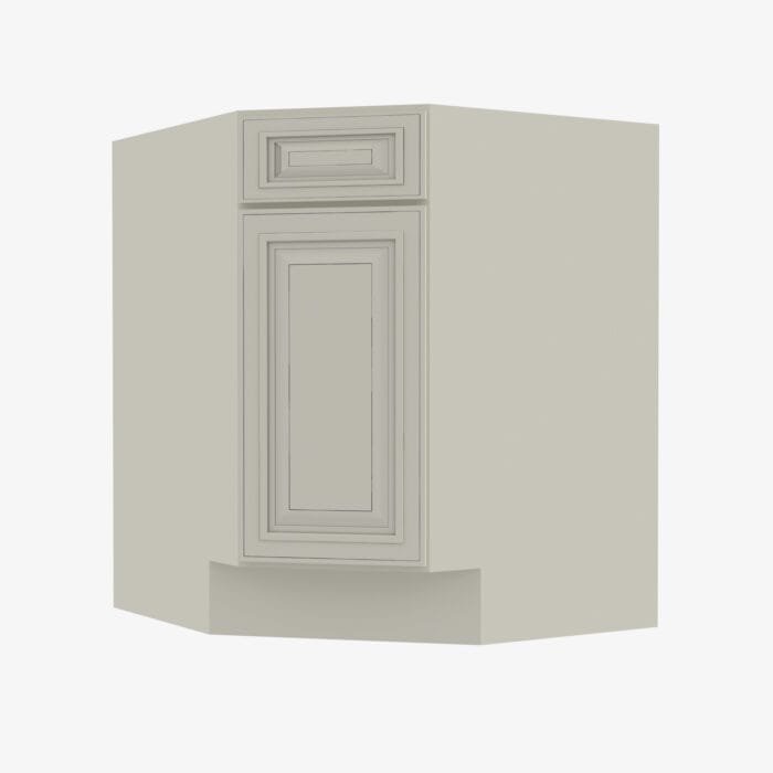 SL-BDCF36K-FL Single Door 36 Inch Base Diagonal Corner Floor Cabinet | Signature Pearl