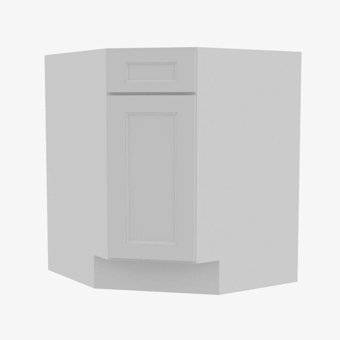 TW-BDCF36 Single Door 36 Inch Base Diagonal Corner Sink Cabinet | Uptown White