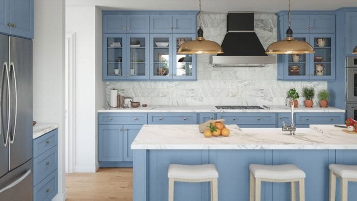 Xterra Blue Shaker Cabinet Collection