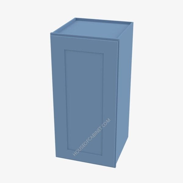 AX-W0942 Single Door 9 Inch Wall Cabinet | Xterra Blue Shaker