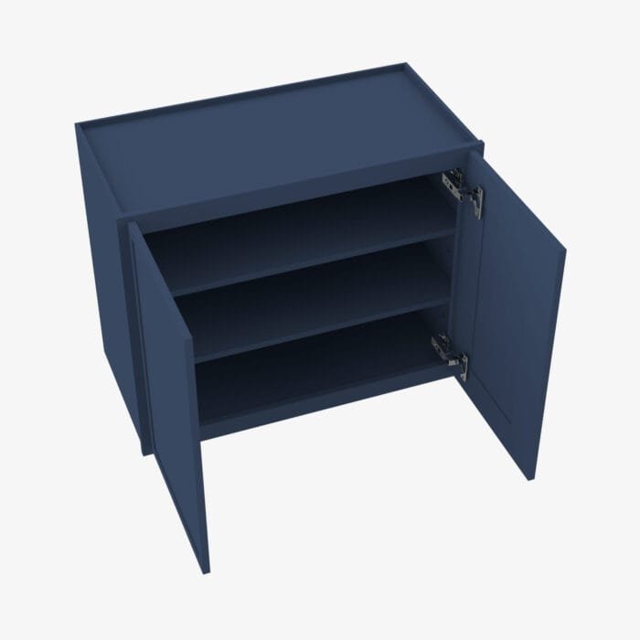 PD-W3036B Double Door 30 Inch Wall Cabinet | Petit Blue