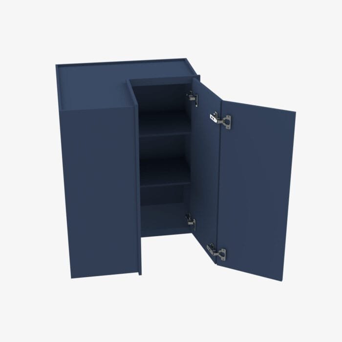 PD-WSQ2436 24 Inch Easy Reach Wall Corner Cabinet | Petit Blue